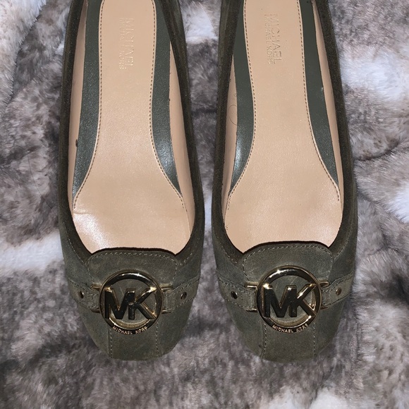 Michael Kors Fulton Flats Olive Green Suede